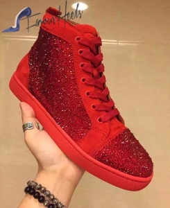 Christian Louboutin Louis Swarovski crystal sneakers 